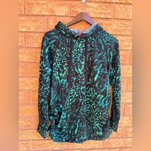 4/$25 β’ Paisley Sky Maternity Animalβ Print Cargo Hooded Sweatshirt